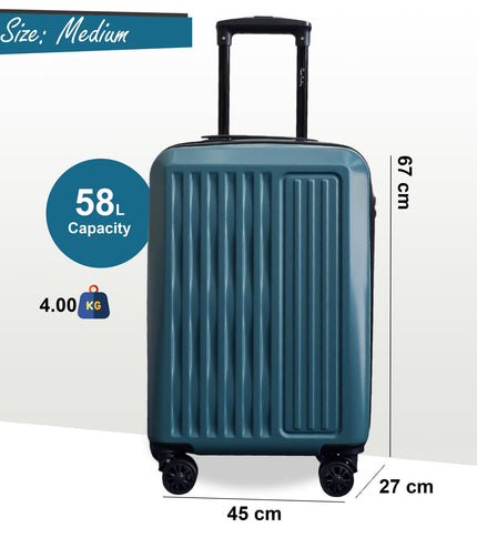 Croydon Medium Hard Shell Suitcase in Green