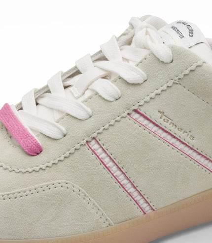 Tamaris Women's Green Pink Leather Trainers Sneaker Shoes