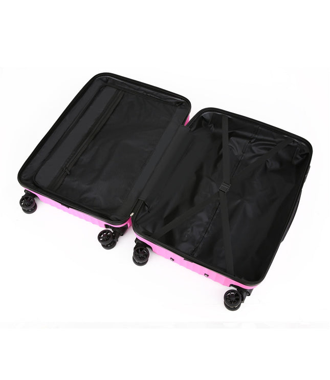 Edmonton Set of 3 Hard Shell Suitcase in Pink
