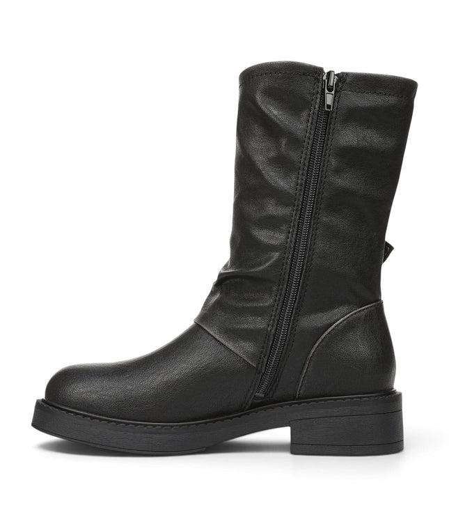 Blowfish Malibu Women's Black Faux Leather Mid-Calf Biker Boots - Venice-2