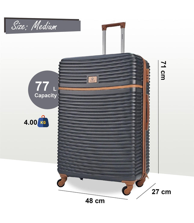 Caistor Medium Hard Shell Suitcase in Grey