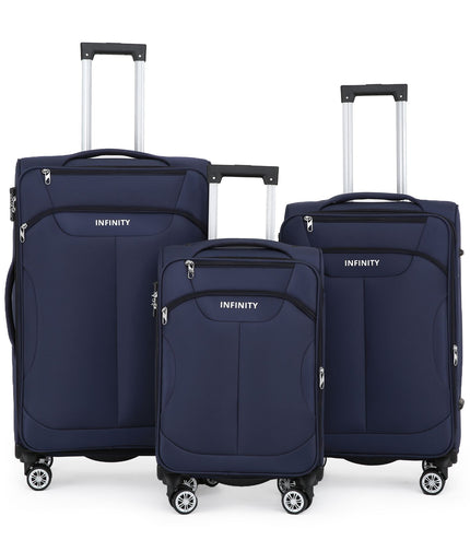 Delta Set of 3 Hard Shell Suitcase in Navy