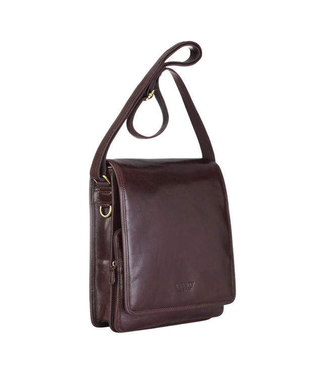 Leather Vintage Brown Messenger Shoulder Crossbody Travel Business Bag - Ranger