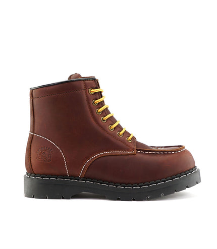 Grinders Unisex Burgundy Ryan Acs Leather Western Vintage Indy Boots