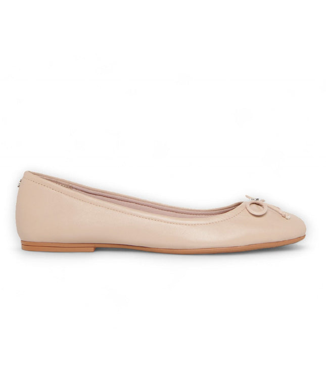 Windsorsmith Womens Blush Pink Leather Mocassin Flat Shoes - Babydoll