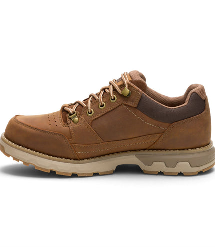 Caterpillar (CAT) Men's Bronze Brown Leather Water-Resistant Hiking Shoes - Pursue Hiker Lo