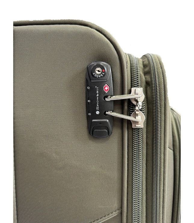 Cockermouth Medium Soft Shell Suitcase in Khaki