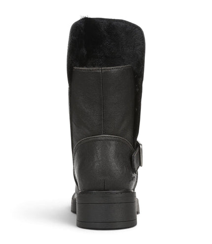 Blowfish Malibu Women's Black Faux Leather Winter Biker Boots - Venice-Cozy