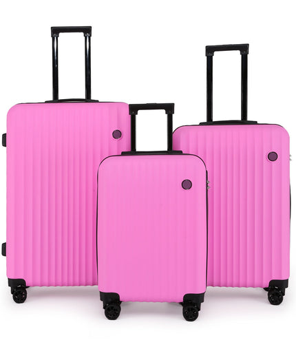 Edmonton Set of 3 Hard Shell Suitcase in Pink