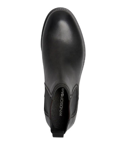 Windsorsmith Mens Black Leather Chelsea Ankle Dealer Boots - Sergio