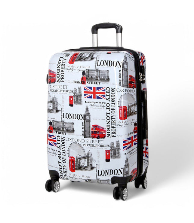 Cooma Medium Hard Shell Suitcase London in Black Flower