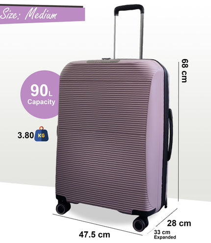 Abiko Medium Hard Shell Suitcase in Pink