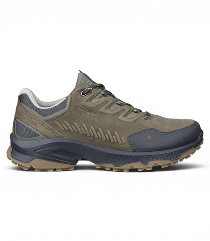 Ecco Men's Green Leather Waterproof Hiking Trainer Sneaker Shoes - Receptor XP