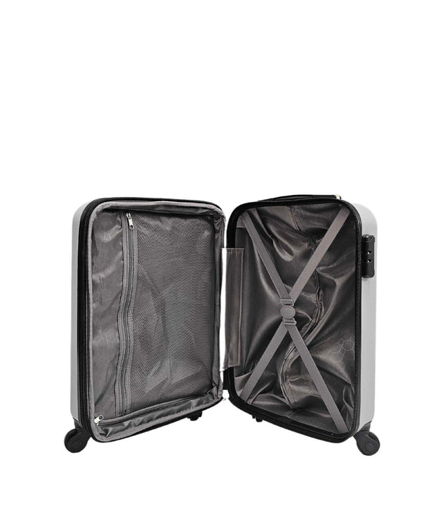 Coalville Cabin Hard Shell Suitcase in Silver