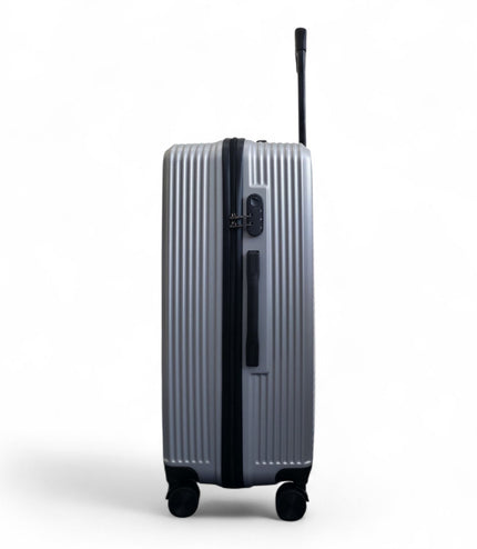 Junee Large Hard Shell Suitcase in Silver