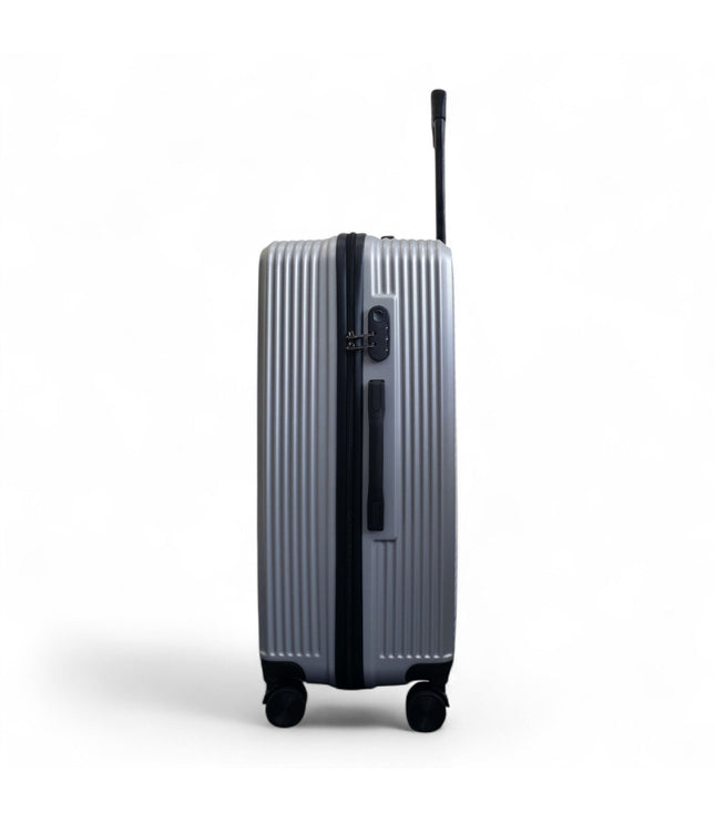 Junee Large Hard Shell Suitcase in Silver