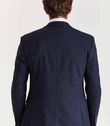 Men's Navy Suit Blazer Prince Of Wales Formal Blazer