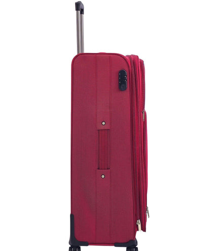 Andover Large Soft Shell Suitcase in Burgundy