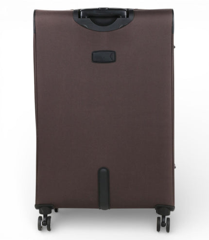 Carrollton Large Soft Shell Suitcase in Brown