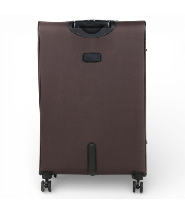 Carrollton Large Soft Shell Suitcase in Brown