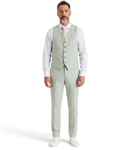 Men's Sage Green Waistcoat Formal Vest - Belmount