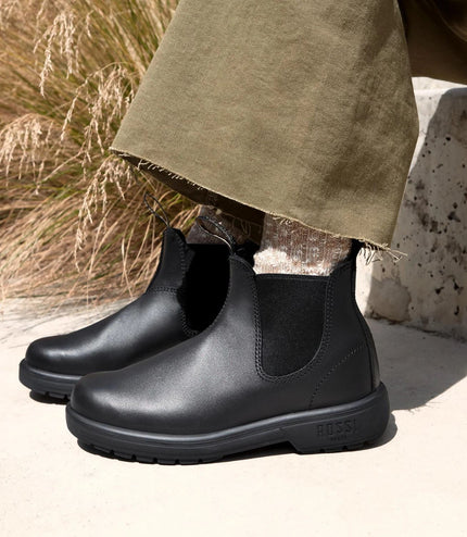 Rossi 301 Endura Black Leather Chelsea Boots