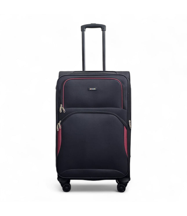 Gosford Medium Soft Shell Suitcase in Black