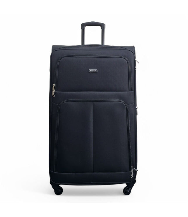 Tahara X-Large Soft Shell Suitcase in Black