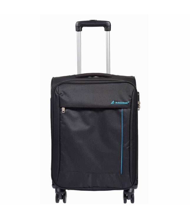Clevedon Cabin Soft Shell Suitcase in Black
