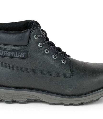 Caterpillar Men's Founder Black Leather Everyday Ankle Boots
