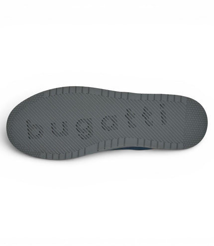 Bugatti Men's Navy Blue Leather Fashion Comfort Trainer Shoes - Llopart