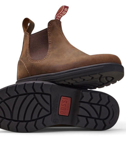 Rossi 303 Endura Tan Brown Leather Chelsea Boots
