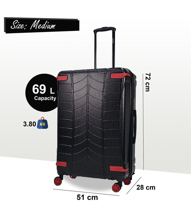 Chilton Medium Hard Shell Suitcase in Black