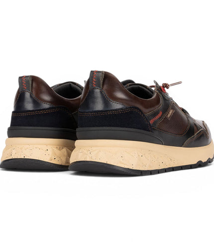 Pikolinos Men's Brown Leather Sneakers Slip-on Trainers Shoes - Aranda