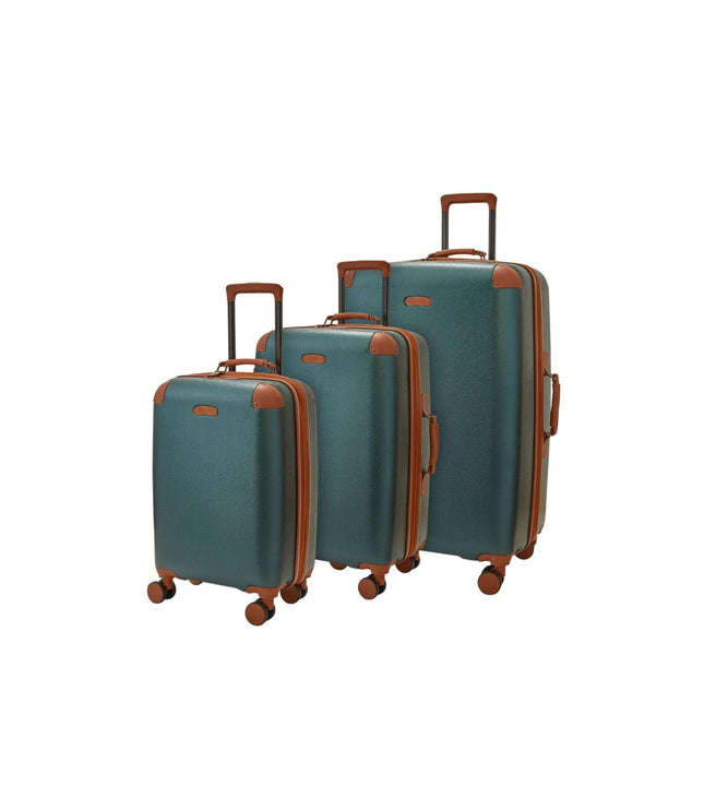 Amble Set of 3 Hard Shell Suitcase in Green
