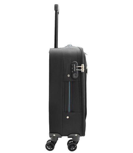 Cinderford Cabin Soft Shell Suitcase in Black