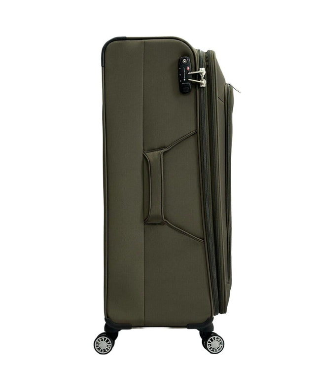 Cockermouth Medium Soft Shell Suitcase in Khaki