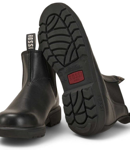 Rossi 301 Endura Black Leather Chelsea Boots