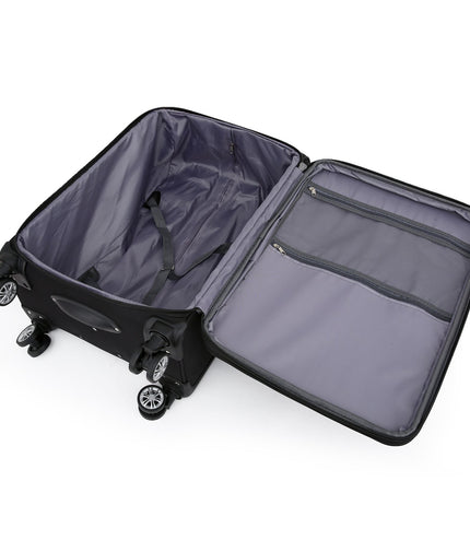 Delta Set of 3 Hard Shell Suitcase in Black