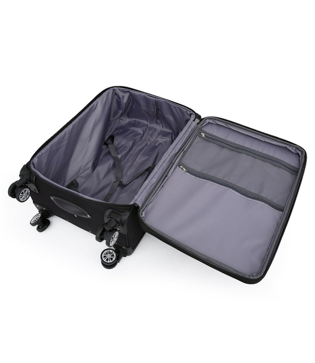 Delta Set of 3 Hard Shell Suitcase in Black