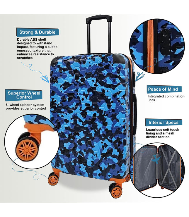 Brewood Extra Large Hard Shell Suitcase in Blue