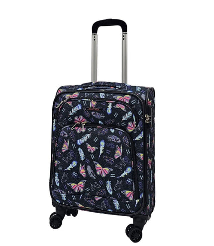 Ashbourne Cabin Soft Shell Suitcase in Butterfly