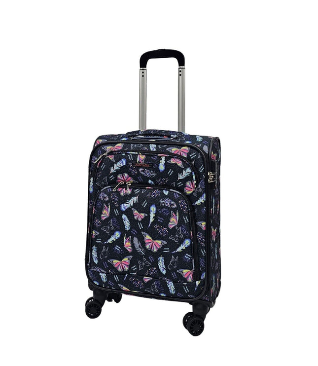 Ashbourne Cabin Soft Shell Suitcase in Butterfly