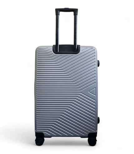 Junee Large Hard Shell Suitcase in Silver