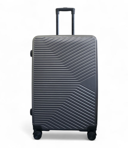 Junee Large Hard Shell Suitcase in Charcoal Grey