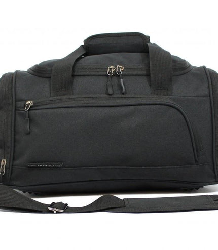 Holdall Carry On 40x 20 x25cm Under-seat Travel Duffel Bag for Ryanair, Easy Jet Black