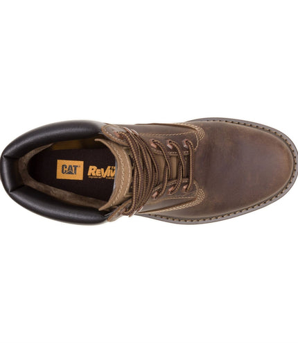 Caterpillar (CAT) Men's Brown Waterproof Leather Lace Up Ankle Boots -  Colorado 2.0 Tractor