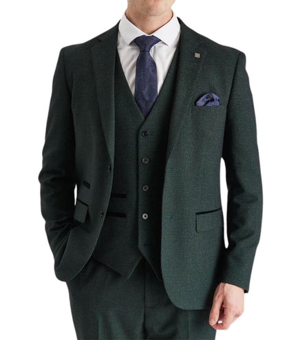 Men's Green Suit Blazer Prince Of Wales Formal Blazer