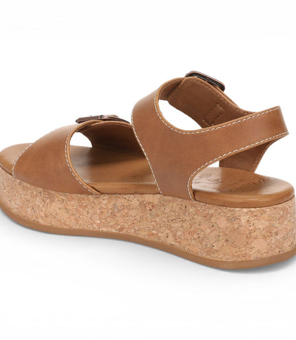 Blowfish Malibu Women’s Tan Faux Leather Platform Sandals - Magical