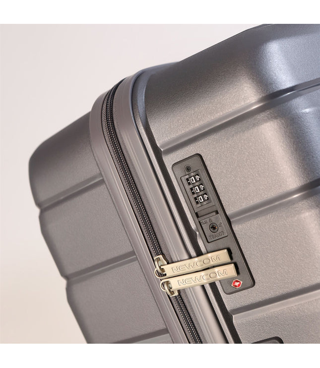 Forster Set of 3 Hard Shell TSA Suitcase in Smoke Grey
